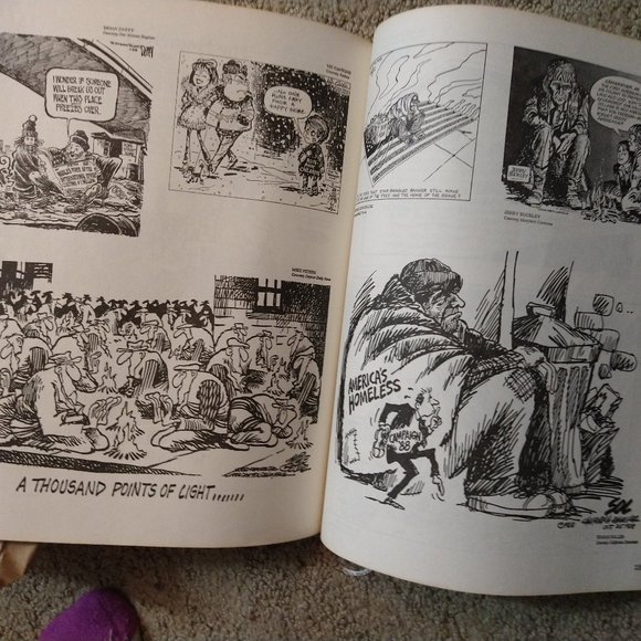 Best Editorial Cartoons of Year 1989 Charles Brooks paperback vintage politics - Picture 6 of 10